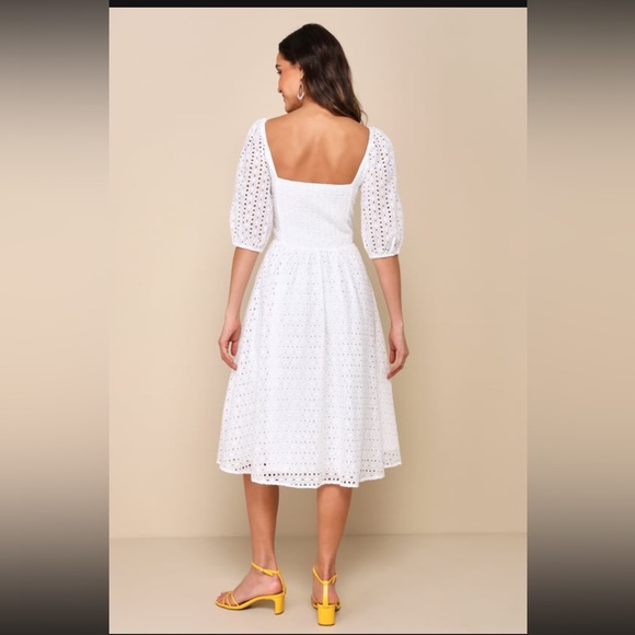🫧lulus eyelet dress🫧 - Picture 3 of 5
